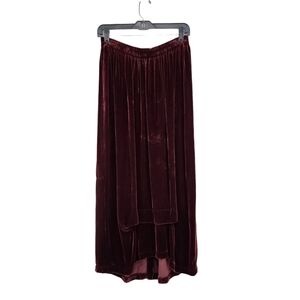 Dress to Kill Handcrafted by Jane Mohr  Women's Velvet Assymetrical Maxi Skirt